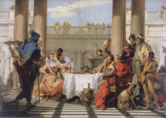 Giambattista Tiepolo The banquet of the Kleopatra China oil painting art